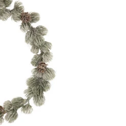 Northlight 12" Mini Frosted Pine Christmas Wreath With Pine Cones -Christmas Decor Sale northlight sf93423 2 47709.1653497758