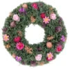 Northlight Thistle Mixed Floral Spring Wreath - 13" - Pink And Purple -Christmas Decor Sale northlight sh27007 1 12191.1680285010