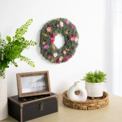 Northlight Thistle Mixed Floral Spring Wreath - 13" - Pink And Purple 8 Northlight Thistle Mixed Floral Spring Wreath - 13" - Pink And Purple -Christmas Decor Sale northlight sh27007 styled 52071.1680285010