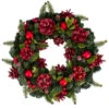 Northlight Red Pine Cones And Ornaments Christmas Wreath, 13" - Unlit -Christmas Decor Sale northlight sh89565 1 updated 86970.1618414102