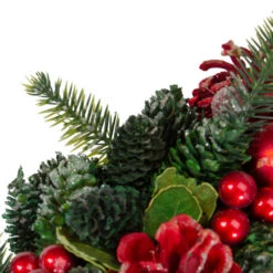Northlight Red Pine Cones And Ornaments Christmas Wreath, 13" - Unlit -Christmas Decor Sale northlight sh89565 4 updated 74752.1618414103