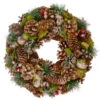 Northlight Green And Brown Frosted Pinecones And Bells Christmas Wreath - 13" Unlit 1 Northlight Green And Brown Frosted Pinecones And Bells Christmas Wreath - 13" Unlit -Christmas Decor Sale northlight sh89573 1 updated 26696.1618414103