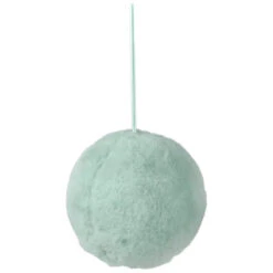 Northlight 4" Light Green Faux Fur Plush Ball Christmas Ornament