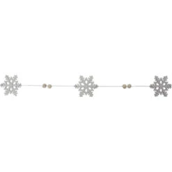 Northlight 5.25' White Glitter Dusted Snowflake Christmas Garland -Christmas Decor Sale northlight sh89664 1 31300.1669884005