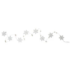 Northlight 5.25' White Glitter Dusted Snowflake Christmas Garland -Christmas Decor Sale northlight sh89664 86219.1669884005