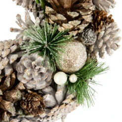 Northlight Green Pine Needle And Pinecone Artificial Christmas Wreath, 13.5-Inch, Unlit -Christmas Decor Sale northlight sh94275 3new 43781.1667981944