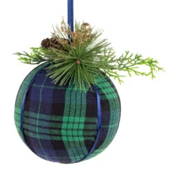 Northlight 4" Green And Blue Plaid Hanging Christmas Ball Ornament 8 Northlight 4" Green And Blue Plaid Hanging Christmas Ball Ornament -Christmas Decor Sale northlight sh94294 2 25294.1668154934