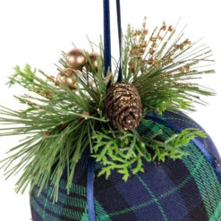 Northlight 4" Green And Blue Plaid Hanging Christmas Ball Ornament 7 Northlight 4" Green And Blue Plaid Hanging Christmas Ball Ornament -Christmas Decor Sale northlight sh94294 5 01318.1668154934