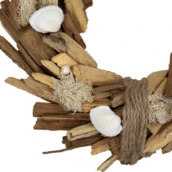 Northlight Natural Driftwood And Seashell Artificial Wreath - 14" 12 Northlight Natural Driftwood And Seashell Artificial Wreath - 14" -Christmas Decor Sale northlight sh95458 03 63618.1706380465