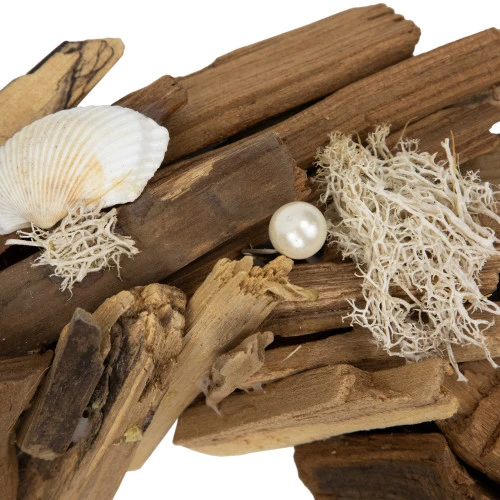 Northlight Natural Driftwood And Seashell Artificial Wreath - 14" 7 Northlight Natural Driftwood And Seashell Artificial Wreath - 14" - Image 5