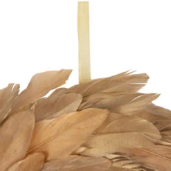 Artificial Feather Wreath - 14" - Gold 12 Artificial Feather Wreath - 14" - Gold -Christmas Decor Sale northlight sh95464 03 01112.1706986015