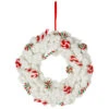 Northlight Plush Peppermint And Candy Canes Christmas Wreath Decoration - 13" - Unlit -Christmas Decor Sale northlight sh96061 01 22675.1723165688