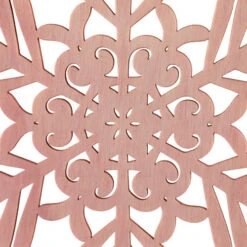 Northlight Snowflake Cut-Out Wood Christmas Ornaments - 4.75" - Pink - Set Of 4 -Christmas Decor Sale northlight sh96078 04 05571.1727144668