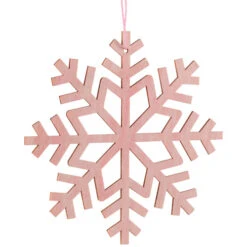 Northlight Wooden Snowflake Christmas Ornaments - 4.75" - Pink - Set Of 4 -Christmas Decor Sale northlight sh96080 02 19520.1727144671