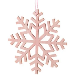 Northlight Wooden Snowflake Christmas Ornaments - 4.75" - Pink - Set Of 4 -Christmas Decor Sale northlight sh96080 03 02949.1727144670