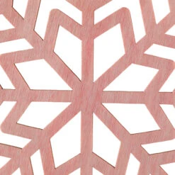 Northlight Wooden Snowflake Christmas Ornaments - 4.75" - Pink - Set Of 4 -Christmas Decor Sale northlight sh96080 04 45770.1727144671