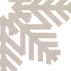 Northlight Snowflake Shaped Cut-Out Wooden Christmas Ornaments - 4.75" - White - Set Of 4 -Christmas Decor Sale northlight sh96081 05 45490.1727144668