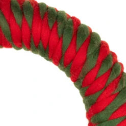 Northlight Twisted Yarn Plush Christmas Wreath - 13.5" - Unlit -Christmas Decor Sale northlight sh96095 03 84202.1720742954