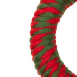 Northlight Twisted Yarn Plush Christmas Wreath - 13.5" - Unlit -Christmas Decor Sale northlight sh96095 04 95655.1720742953