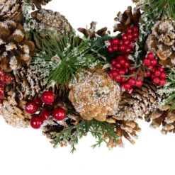 Northlight Flocked Pinecones And Glittered Stars Christmas Wreath - 13.25" - Unlit 11 Northlight Flocked Pinecones And Glittered Stars Christmas Wreath - 13.25" - Unlit -Christmas Decor Sale northlight sh96100 04 34912.1723165690