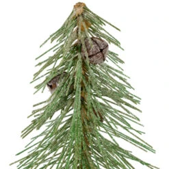 Northlight Frosted Bottle Brush Tree On Wooden Base Christmas Decoration - 13" -Christmas Decor Sale northlight sh96114 03 66133.1720742956