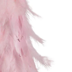 Northlight Glittered Layered Feather Cone Tree Christmas Decoration - 19.5" - Pink -Christmas Decor Sale northlight sh96147 sh96144 04 63230.1727404097