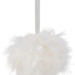 Northlight Wispy Feather Christmas Ball Ornament - 6" - White -Christmas Decor Sale northlight sh96152 02 99911.1727144672