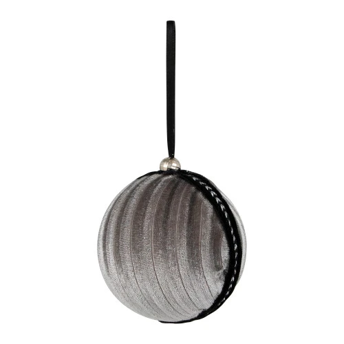 Northlight Sequin And Glitter Christmas Ball Ornaments With Ribbon - 2.75" - Black - Set Of 4 10 Northlight Sequin And Glitter Christmas Ball Ornaments With Ribbon - 2.75" - Black - Set Of 4 - Image 8