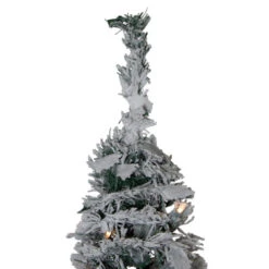 Northlight 6' Pre-Lit Flocked Pre-Decorated Pop-Up Artificial Christmas Tree -Christmas Decor Sale northlight sm27460 2 53448.1612498779