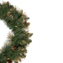Northlight Pre-Lit Yorkshire Pine Artificial Christmas Wreath, 24-Inch, Clear Lights 11 Northlight Pre-Lit Yorkshire Pine Artificial Christmas Wreath, 24-Inch, Clear Lights -Christmas Decor Sale northlight sm2924 2 updated 62984.1659647936