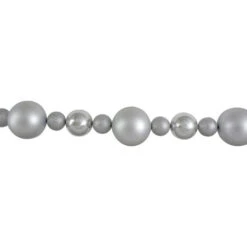 Northlight 6' Shatterproof Ball 3-Finish Silver Splendor Christmas Garland -Christmas Decor Sale northlight sm91066 1 32945.1603332187