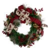 Bows And Berries Artificial Christmas Wreaths - 24-Inch, Unlit -Christmas Decor Sale northlight sm91185 74073.1602681695