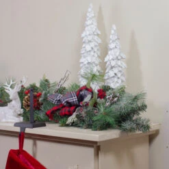 Northlight 6' X 12" Dual Plaid And Berries Artificial Christmas Garland - Unlit -Christmas Decor Sale northlight sm91189 3 29503.1602812747