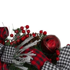 Northlight Plaid And Houndstooth And Red Berries Artificial Christmas Wreath - 24-Inch, Unlit -Christmas Decor Sale northlight sm91191 2 34235.1663860830