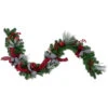 Northlight 6' X 12" Plaid And Houndstooth And Berries Artificial Christmas Garland - Unlit -Christmas Decor Sale northlight sm91192 24208.1602812965