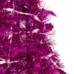 Northlight 6' Pre-Lit Pink Tinsel Pop-Up Artificial Christmas Tree, Clear Lights 11 Northlight 6' Pre-Lit Pink Tinsel Pop-Up Artificial Christmas Tree, Clear Lights -Christmas Decor Sale northlight sm92150 2 74497.1647998793