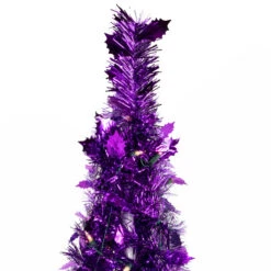 Northlight 6' Pre-Lit Purple Tinsel Pop-Up Artificial Christmas Tree, Clear Lights 13 Northlight 6' Pre-Lit Purple Tinsel Pop-Up Artificial Christmas Tree, Clear Lights -Christmas Decor Sale northlight sm92152 3 24592.1647999114