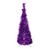 Northlight 6' Pre-Lit Purple Tinsel Pop-Up Artificial Christmas Tree, Clear Lights 2 Northlight 6' Pre-Lit Purple Tinsel Pop-Up Artificial Christmas Tree, Clear Lights -Christmas Decor Sale northlight sm92152 20347.1643934159