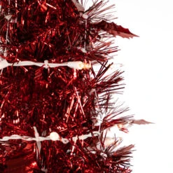 Northlight 6' Pre-Lit Red Tinsel Pop-Up Artificial Christmas Tree - Clear Lights 10 Northlight 6' Pre-Lit Red Tinsel Pop-Up Artificial Christmas Tree - Clear Lights -Christmas Decor Sale northlight sm92154 2 22912.1647999109