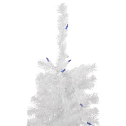 Northlight 3' Pre-Lit Woodbury White Pine Slim Artificial Christmas Tree, Blue Lights -Christmas Decor Sale northlight sm92881 2 42948.1665611044