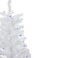 Northlight 3' Pre-Lit Woodbury White Pine Slim Artificial Christmas Tree, Blue Lights -Christmas Decor Sale northlight sm92881 3 40461.1665611044