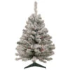 Northlight 3' Pre-Lit Medium Heavily Flocked Madison Pine Artificial Christmas Tree, Multi Lights -Christmas Decor Sale northlight sm92928 1 72429.1659036530