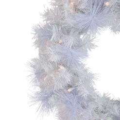 Northlight Pre-Lit Vermont White Pine Artificial Christmas Wreath, 24-Inch, Clear Lights -Christmas Decor Sale northlight sm92935 2 18412.1671699961