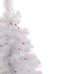 Northlight 2' Pre-lit Rockport White Pine Artificial Christmas Tree, Pink Lights -Christmas Decor Sale northlight sm92946 3 updated 93464.1653583888