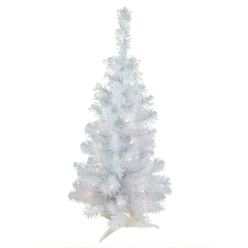 Northlight 3' Pre-lit Rockport White Pine Artificial Christmas Tree, Clear Lights 3 Northlight 3' Pre-lit Rockport White Pine Artificial Christmas Tree, Clear Lights