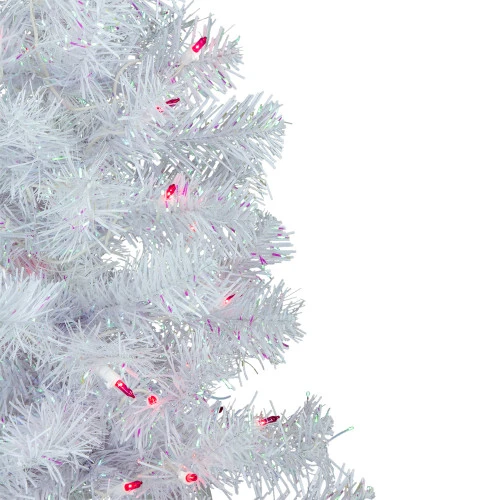 Northlight 3' Pre-lit Rockport White Pine Artificial Christmas Tree, Pink Lights 5 Northlight 3' Pre-lit Rockport White Pine Artificial Christmas Tree, Pink Lights - Image 3