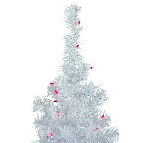 Northlight 3' Pre-lit Rockport White Pine Artificial Christmas Tree, Pink Lights 6 Northlight 3' Pre-lit Rockport White Pine Artificial Christmas Tree, Pink Lights - Image 4