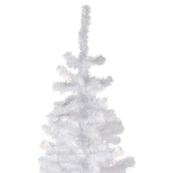 Northlight 7.5' Pre-Lit White Georgian Pine Pencil Artificial Christmas Tree, Warm White LED Lights 13 Northlight 7.5' Pre-Lit White Georgian Pine Pencil Artificial Christmas Tree, Warm White LED Lights -Christmas Decor Sale northlight sm92973 3 26926.1665611935
