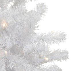 Northlight 7.5' Pre-Lit White Georgian Pine Pencil Artificial Christmas Tree, Warm White LED Lights 11 Northlight 7.5' Pre-Lit White Georgian Pine Pencil Artificial Christmas Tree, Warm White LED Lights -Christmas Decor Sale northlight sm92973 4 95082.1665611935