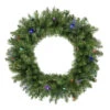 Northlight Pre-Lit Rockwood Pine Artificial Christmas Wreath, 24-Inch, Multi LED Lights -Christmas Decor Sale northlight sm93006 1update 75524.1666251138